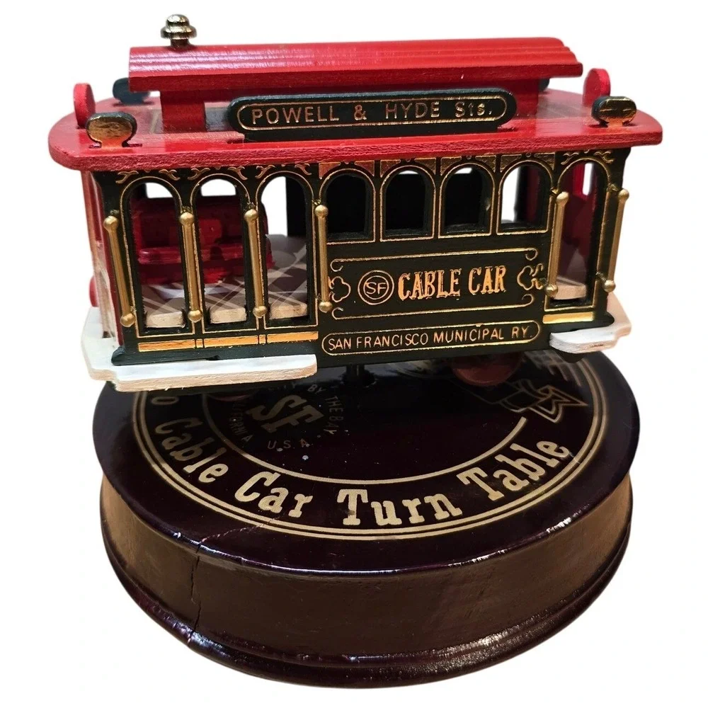 San Francisco Musical Cable Car Vintage I LEFT MY HEART IN‎ SAN FRANCISCO
